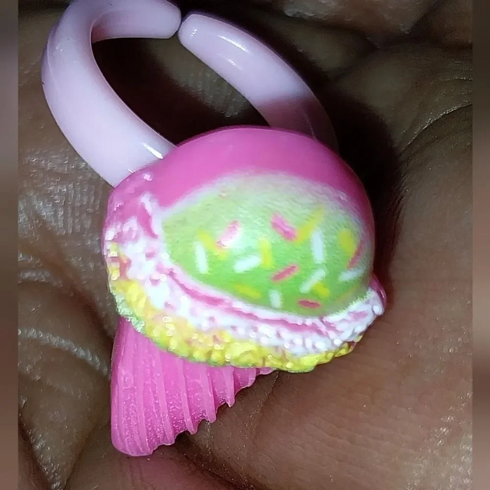 Super cute girls cartoon adjustable ring